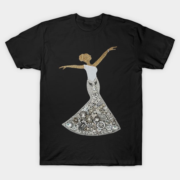 Jewelry Ballroom Dress T-Shirt by The Brooch and Pearl